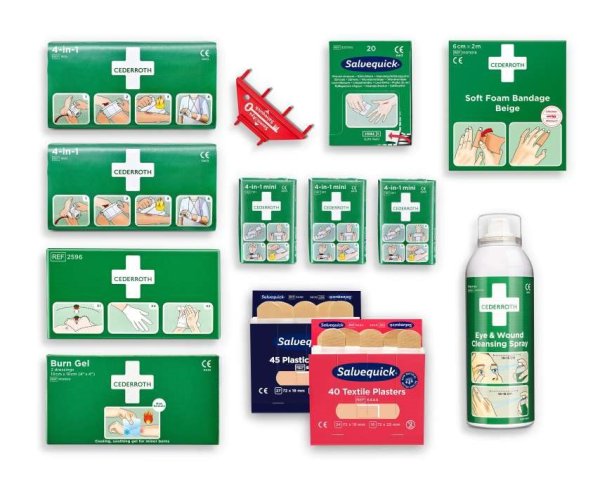 Komplett refill till Första hjälpen-station Cederroth