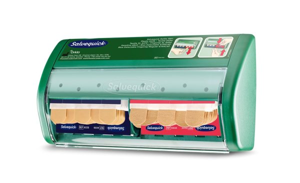 Plåsterautomat med textil och plastplåster