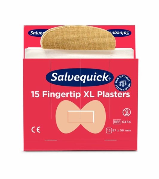 Fingertoppsplåster extra stora, 15st/refill, 6 refiller/ask