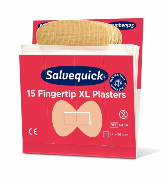 Fingertoppsplåster extra stora, 15st/refill, 6 refiller/ask