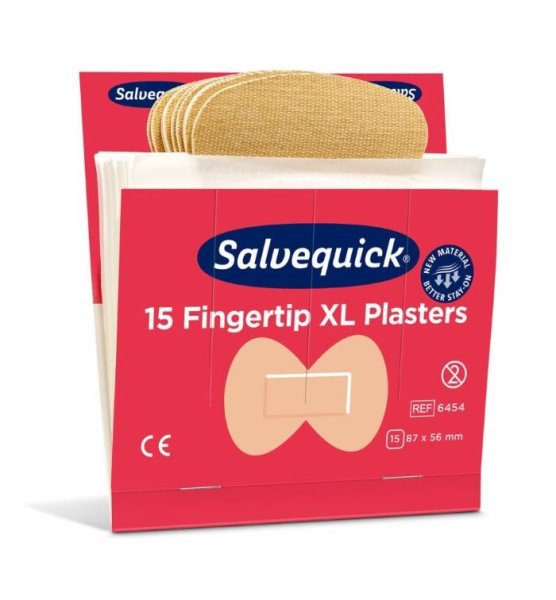 Fingertoppsplåster extra stora, 15st/refill, 6 refiller/ask