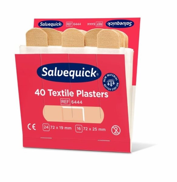 Textilplåster, 40st/refill , 6 refiller/ask
