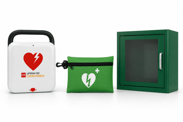 LifePak CR2 Wi-fi - Paket 3, med väska och larmskåp (inomhus)