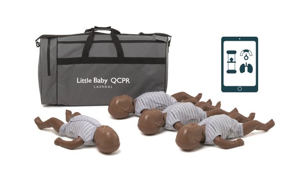 Little Baby QCPR, 4-pack, mörk hud