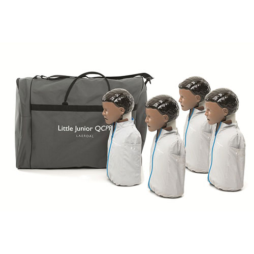 Little Junior QCPR, mörk hud, 4-pack, med väska