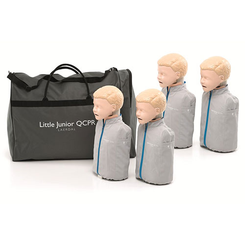 Little Junior QCPR, ljus hud, 4-pack, med väska