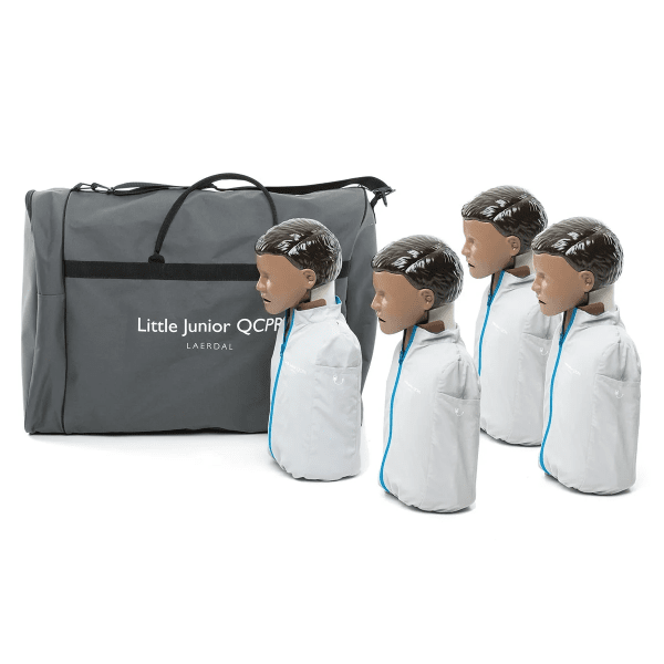Little Junior QCPR, mörk hud, 4-pack, med väska