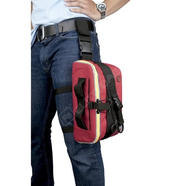 Akutväska, Midje/lårväska (tom), Röd - Elite Bags