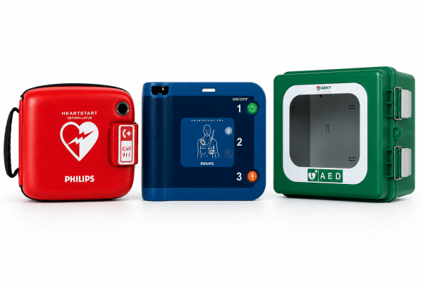 HeartStart FRX - Paket 4, med väska och larmskåp Polar (för utomhusbruk -45°)