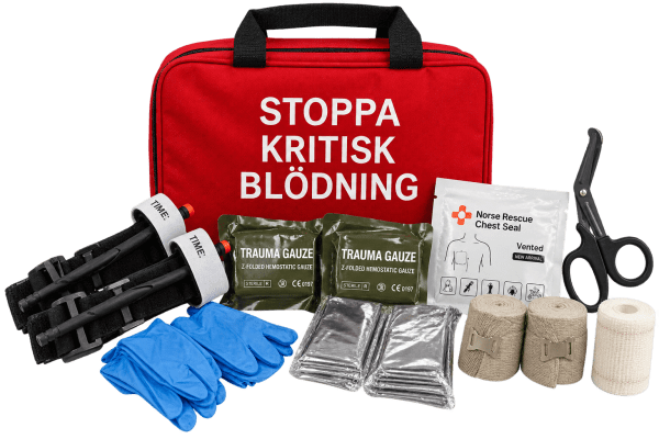 Stoppa kritisk blödning – komplett blödningsväska