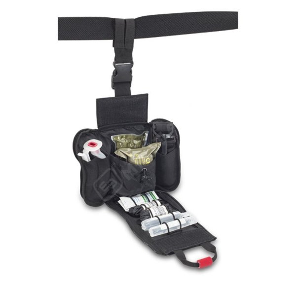 Handsfree Akutväska för midja/ben, svart (tom) - Elite Bags
