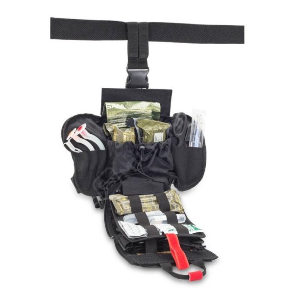Handsfree Akutväska för midja, svart (tom) - Elite Bags